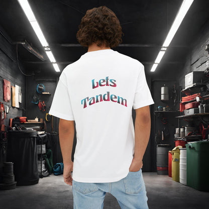 Lets Tandem-Premium, Ultra Soft, Unisex Oversized Boxy Tee Printify by The Night Shift Automotive Apparel