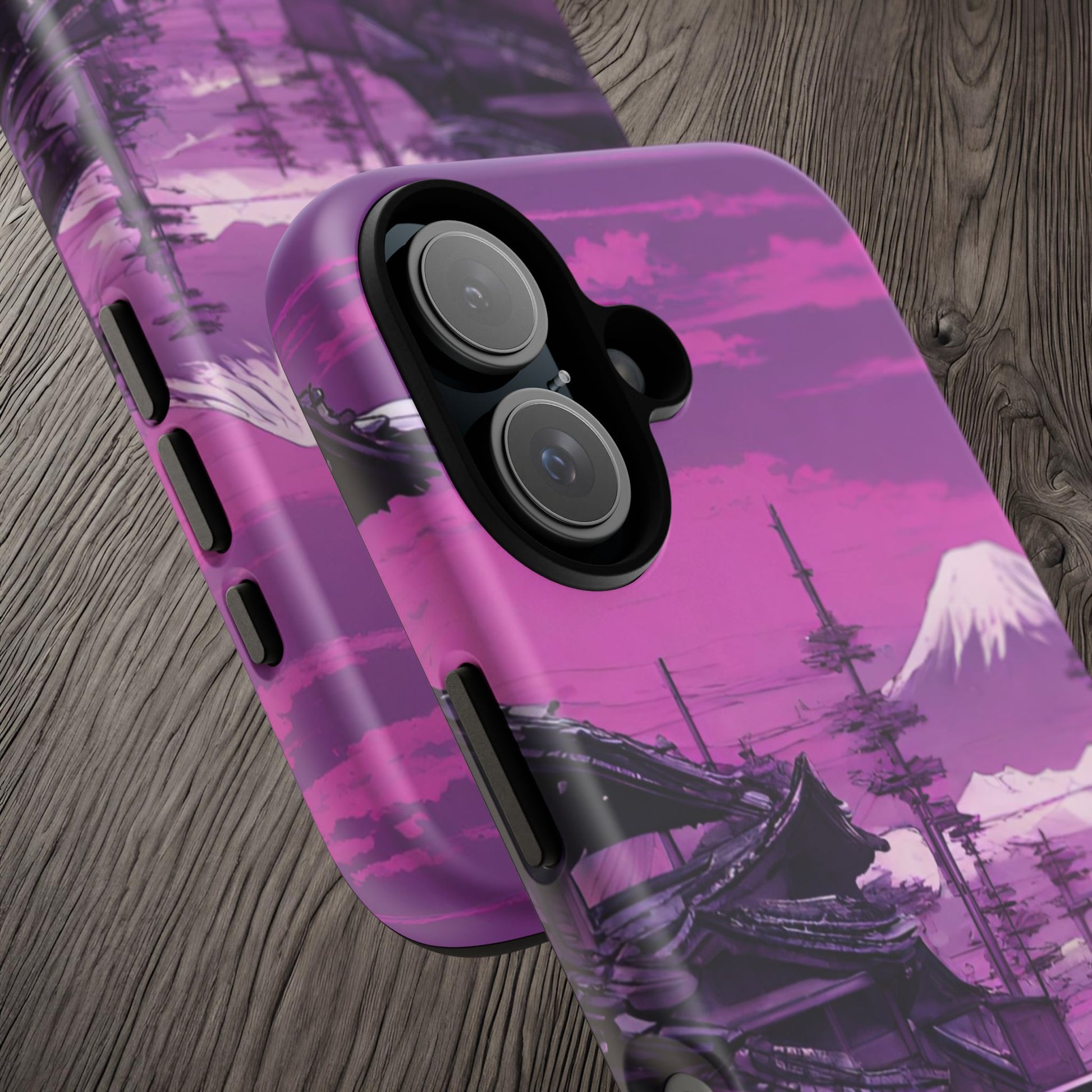 Nissan Skyline R34 Mt Fuji-Dual Layer Ultra Tough Phone Case Printify by The Night Shift Automotive Apparel