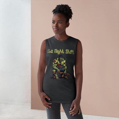 Zombie Body Builder - Premium Unisex Barnard Tank Top Printify by The Night Shift Automotive Apparel