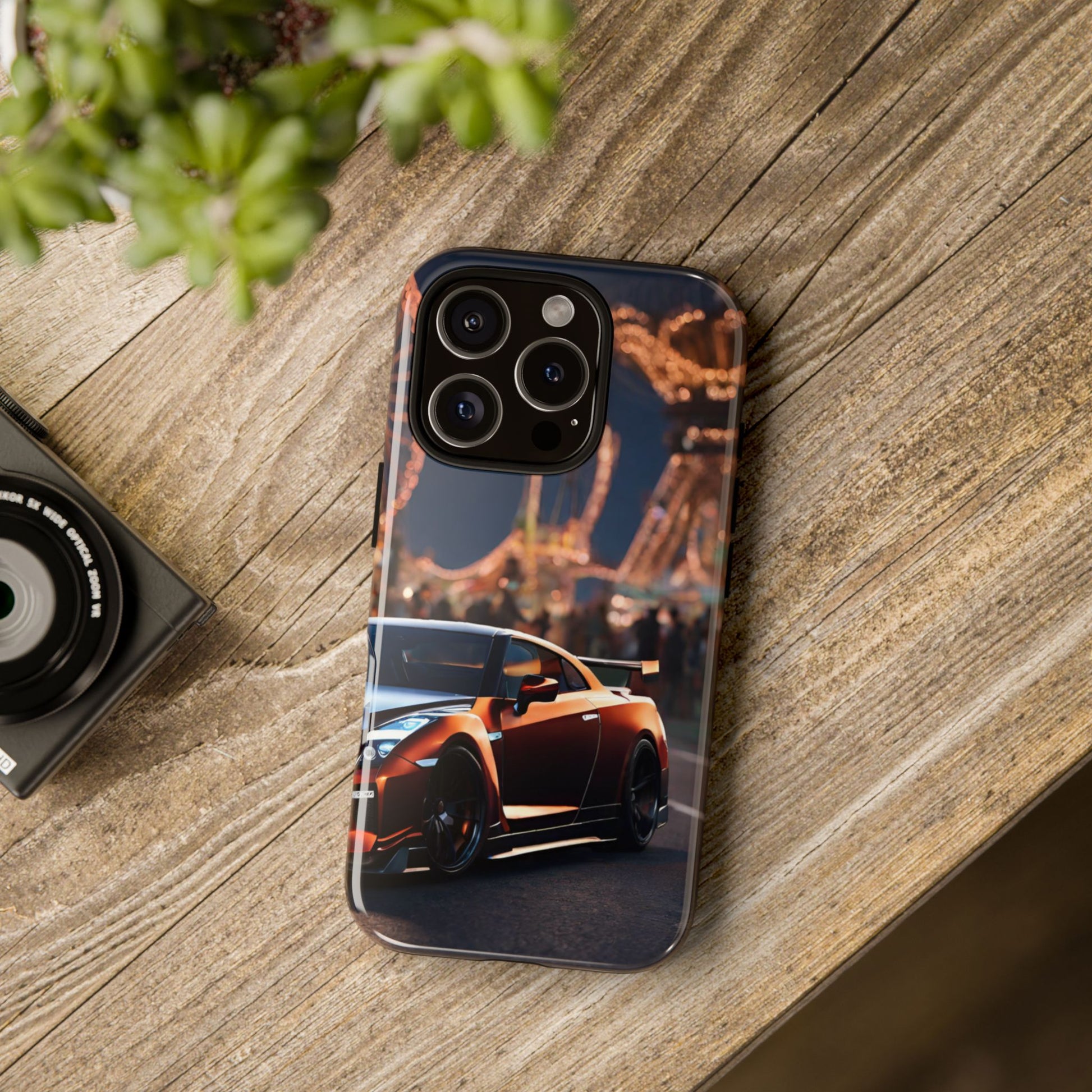 Nissan GTR R35-Dual Layer Ultra Tough Phone Case iPhone 16 Pro Glossy Printify by The Night Shift Automotive Apparel