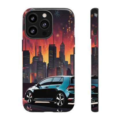 Volkswagon Golf GTI Fireworks-Dual Layer Ultra Tough Phone Case Printify by The Night Shift Automotive Apparel