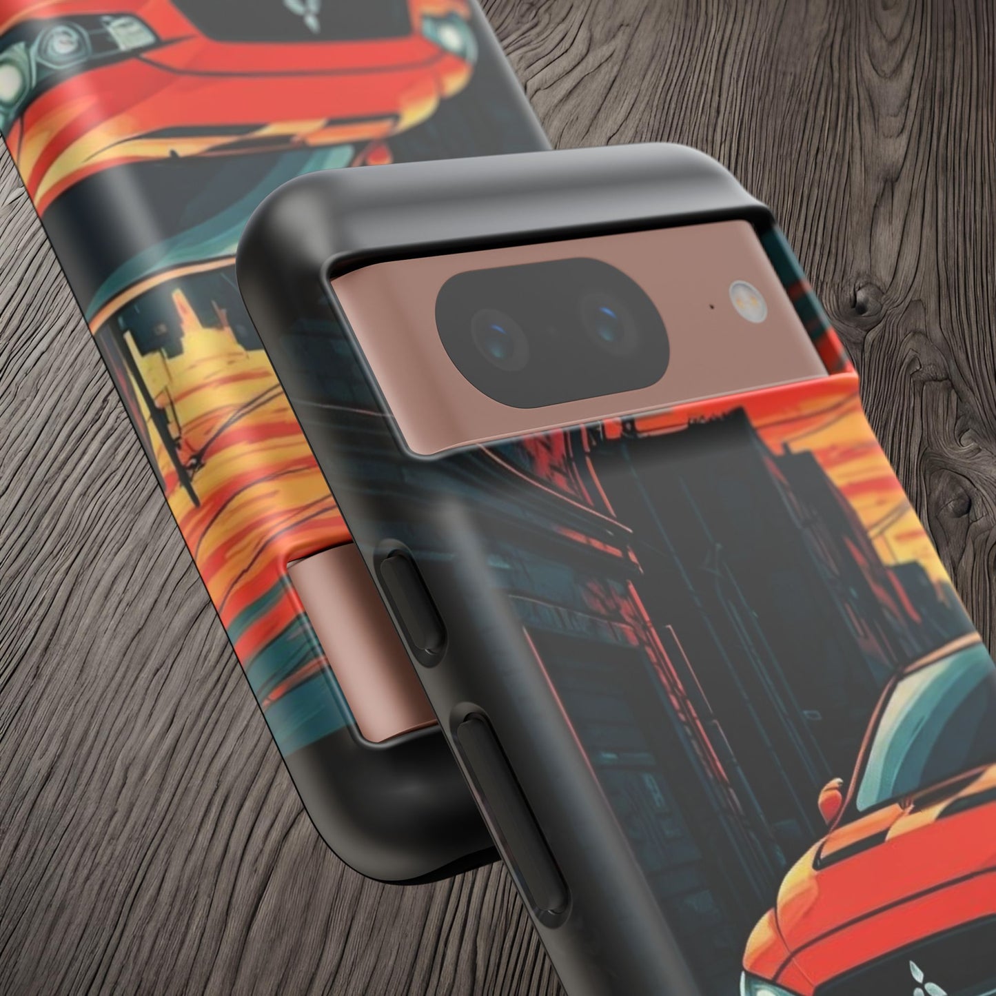 Mitsubishi Evo X Street Life-Dual Layer Ultra Tough Phone Case Printify by The Night Shift Automotive Apparel