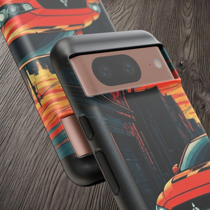Mitsubishi Evo X Street Life-Dual Layer Ultra Tough Phone Case Printify by The Night Shift Automotive Apparel