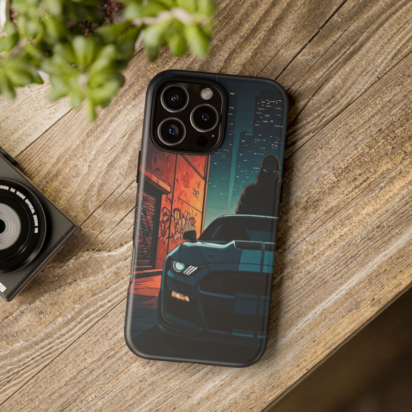 Ford Mustang Shelby GT350 Street Life-Dual Layer Ultra Tough Phone Case iPhone 16 Pro Max Matte Printify by The Night Shift Automotive Apparel