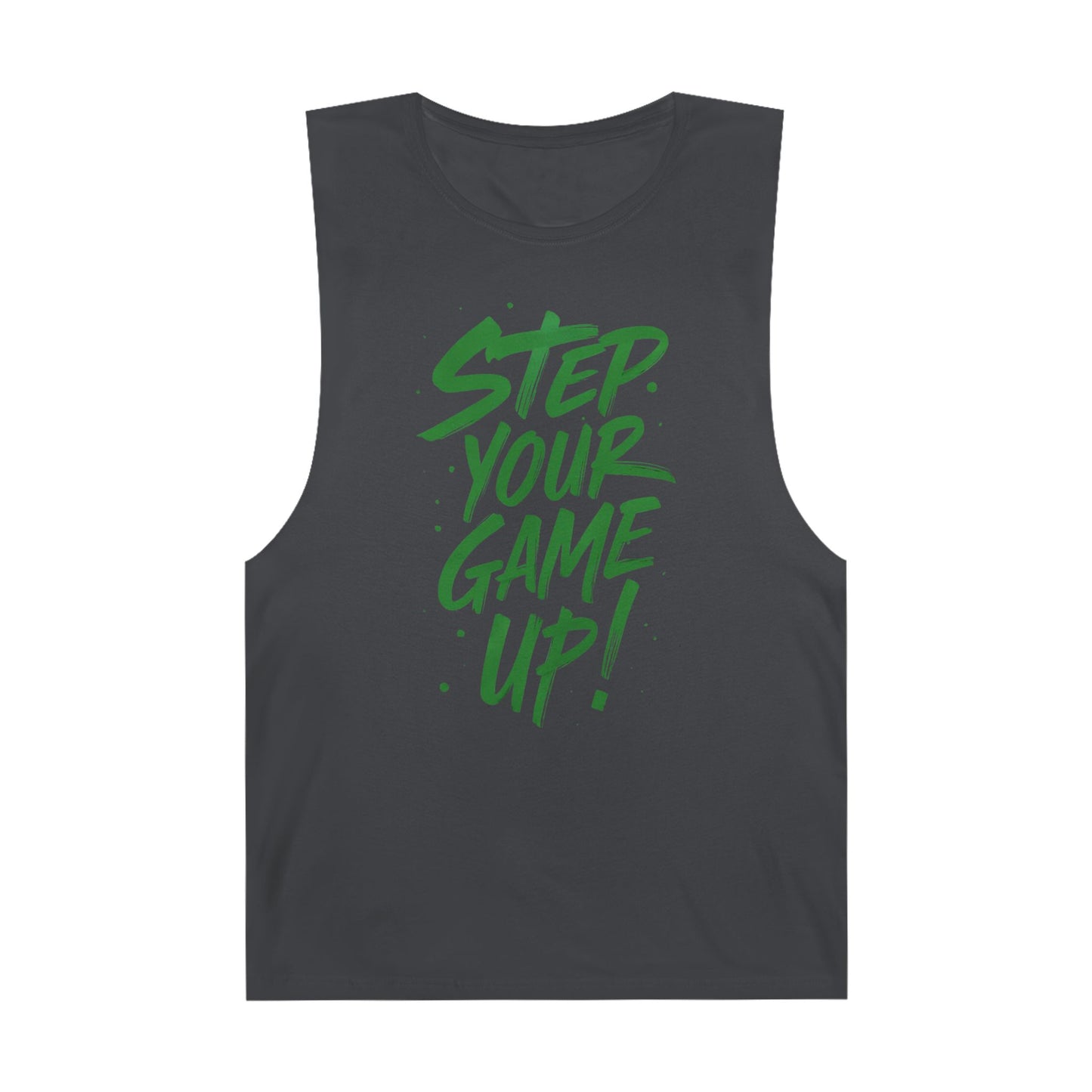 Step Your Game Up - Premium Unisex Barnard Tank Top Coal Printify by The Night Shift Automotive Apparel