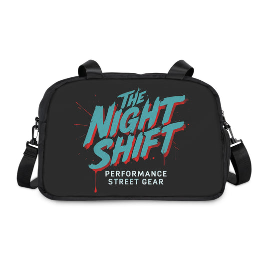 Gym & Fitness Handbag 12.4" x 13.3" Black Printify by The Night Shift Automotive Apparel