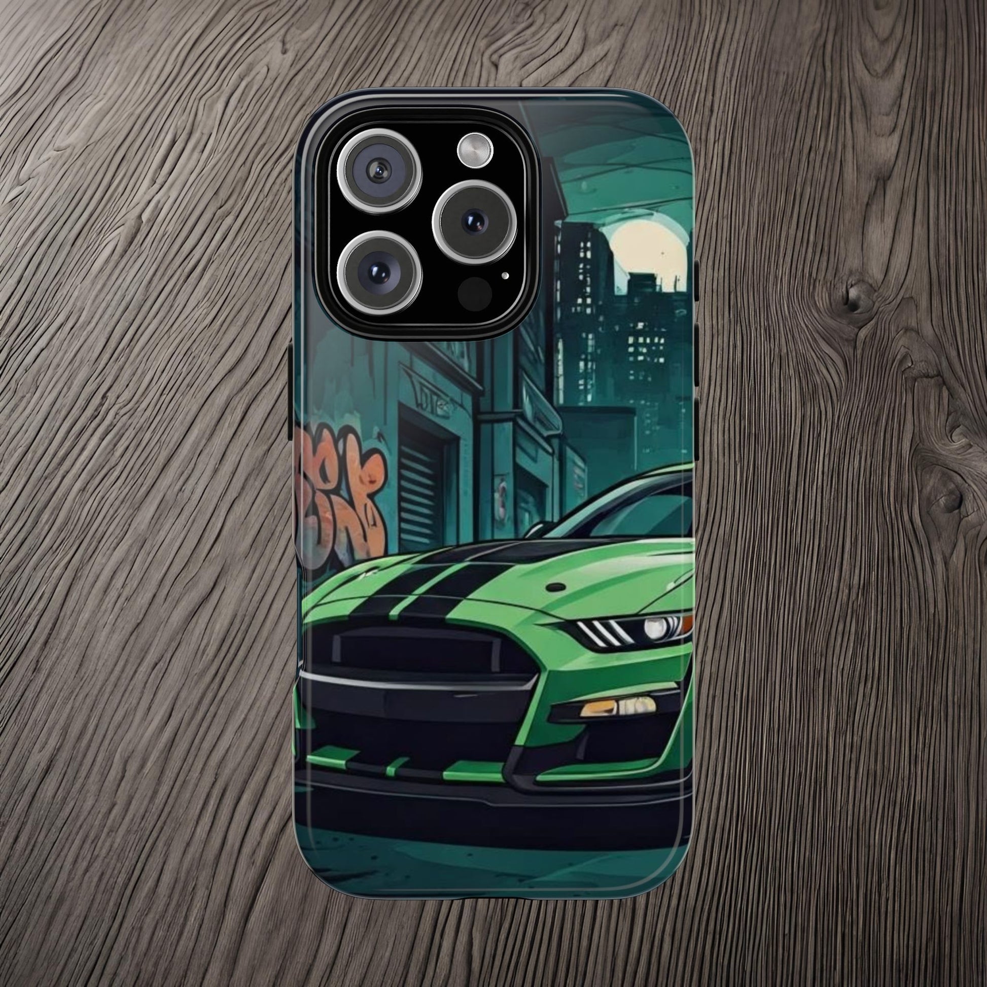 Ford Mustang Shelby GT500 Street Life-Dual Layer Ultra Tough Phone Case Printify by The Night Shift Automotive Apparel