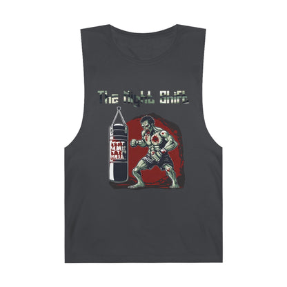 Zombie Fighting Champion - Premium Unisex Barnard Tank Top Coal Printify by The Night Shift Automotive Apparel