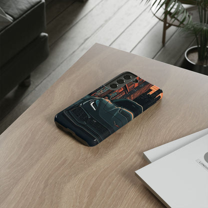 Chevy Corvette C7 Street Life-Dual Layer Ultra Tough Phone Case Samsung Galaxy S22 Glossy Printify by The Night Shift Automotive Apparel