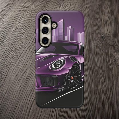 Porsche 911 GT3 RS-Dual Layer Ultra Tough Phone Case Samsung Galaxy S24 Matte Printify by The Night Shift Automotive Apparel