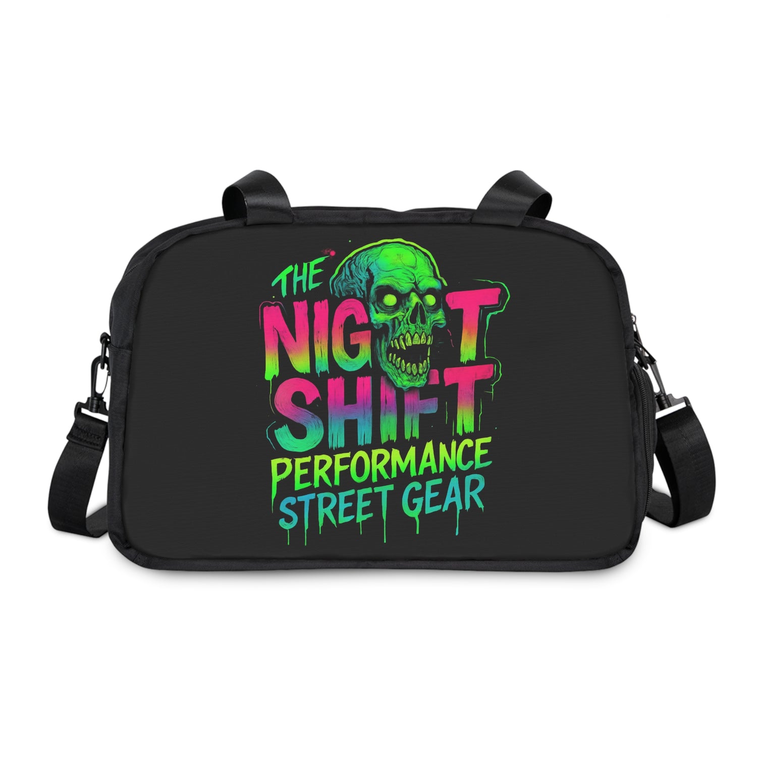 Gym & Fitness Handbag 12.4" x 13.3" Black Printify by The Night Shift Automotive Apparel