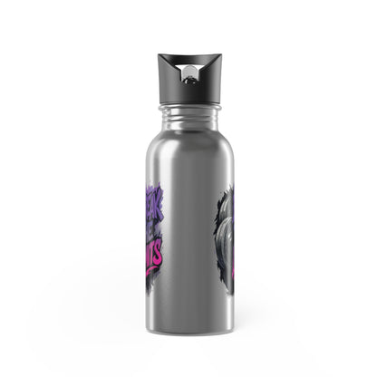 Stainless Steel Water Bottle With Straw, 20oz Printify by The Night Shift Automotive Apparel