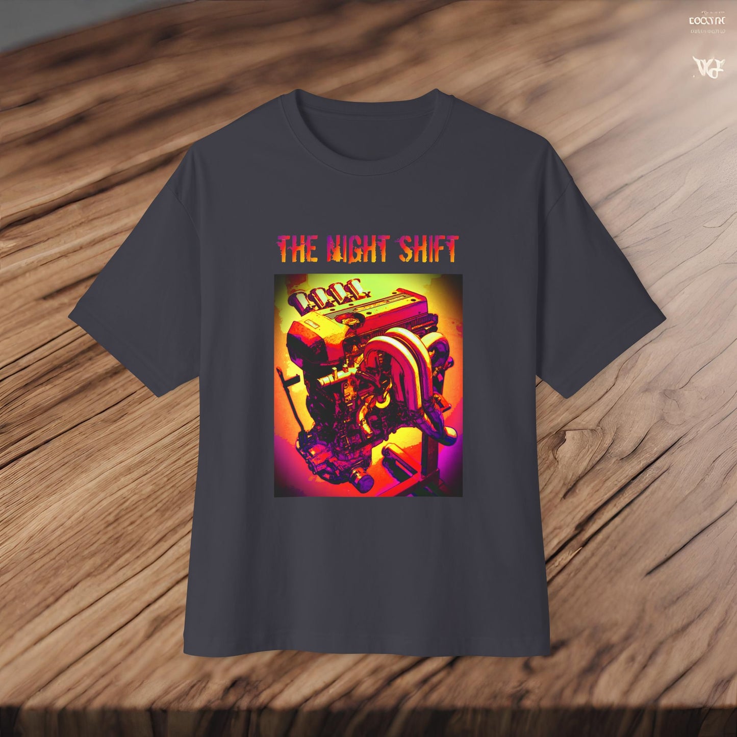 3S-GE ITB Synthwave-Premium, Ultra Soft Unisex Oversized Boxy Tee Printify by The Night Shift Automotive Apparel