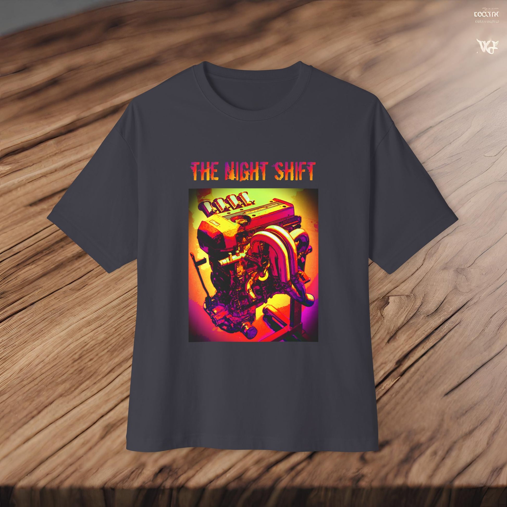 3S-GE ITB Synthwave-Premium, Ultra Soft Unisex Oversized Boxy Tee Printify by The Night Shift Automotive Apparel