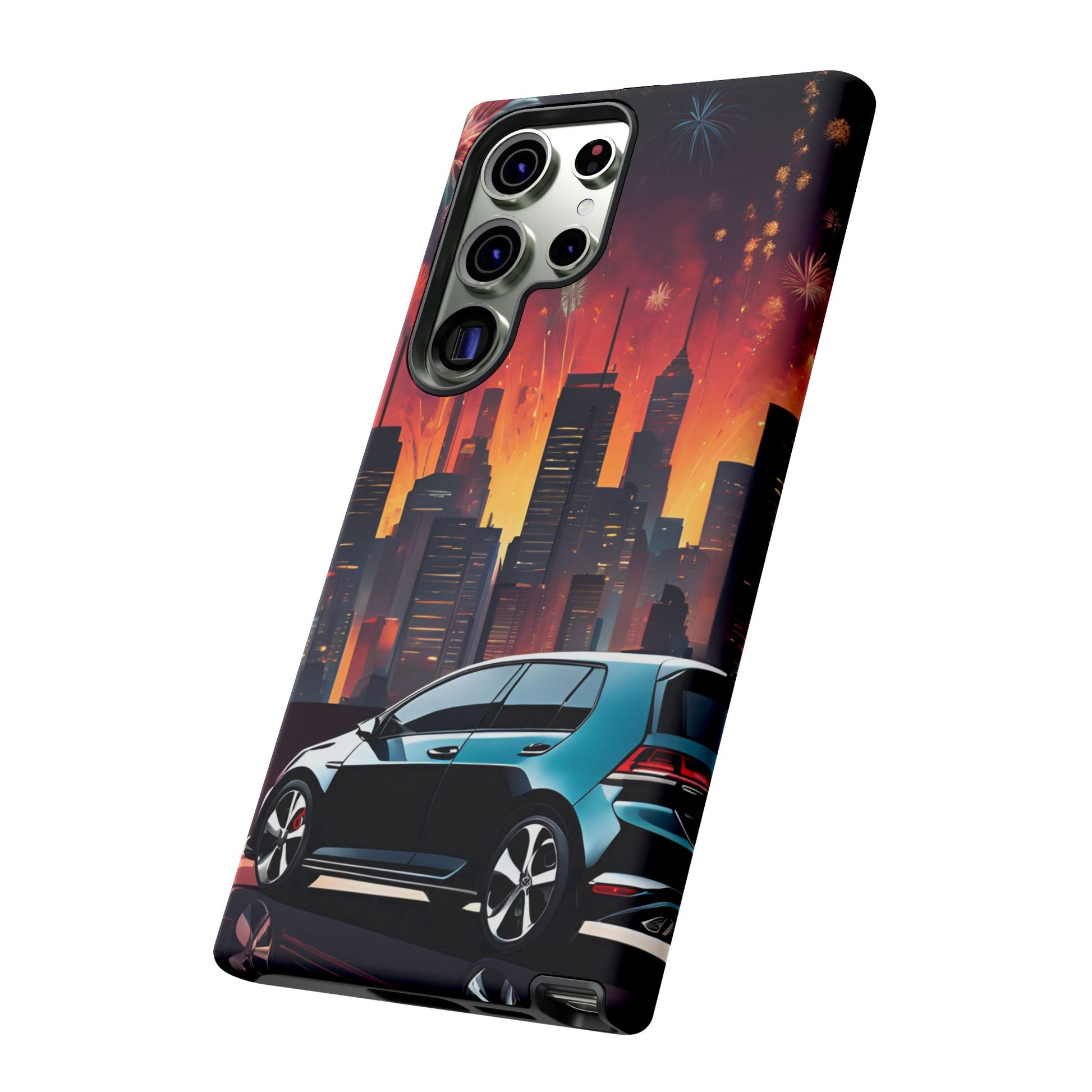 Volkswagon Golf GTI Fireworks-Dual Layer Ultra Tough Phone Case Printify by The Night Shift Automotive Apparel