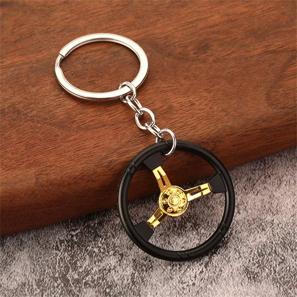Steering Wheel Keychain (Multi-Colors)