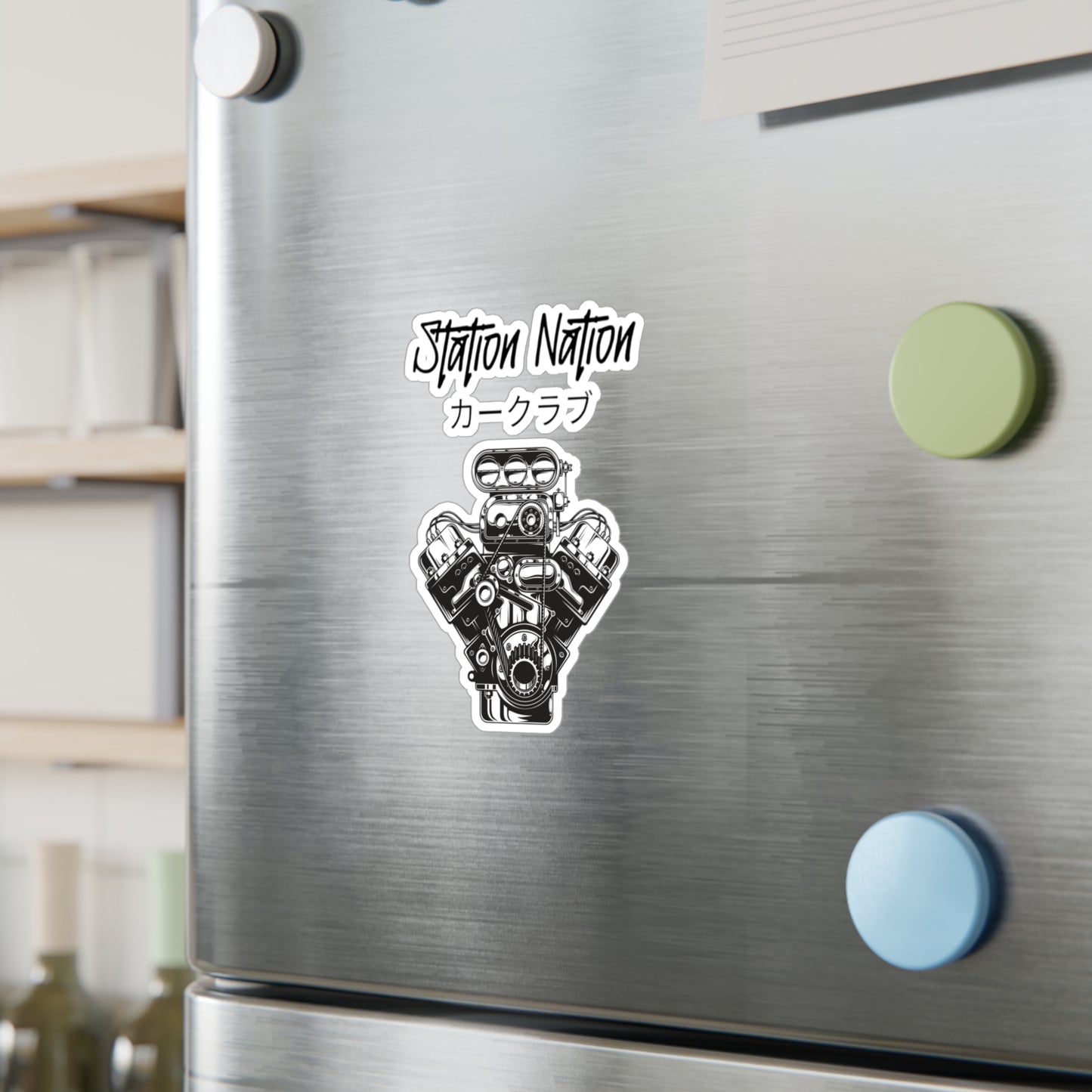Kiss-Cut Vinyl Decals Printify by The Night Shift Automotive Apparel