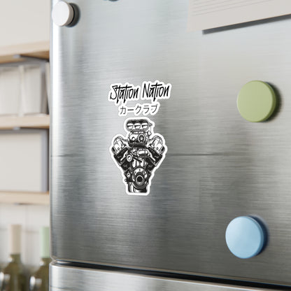 Kiss-Cut Vinyl Decals Printify by The Night Shift Automotive Apparel