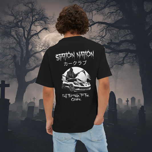 👻 HALLOWEEN LIMITED EDITION Chevy Corvette-Premium, Ultra Soft Oversized Boxy Tee