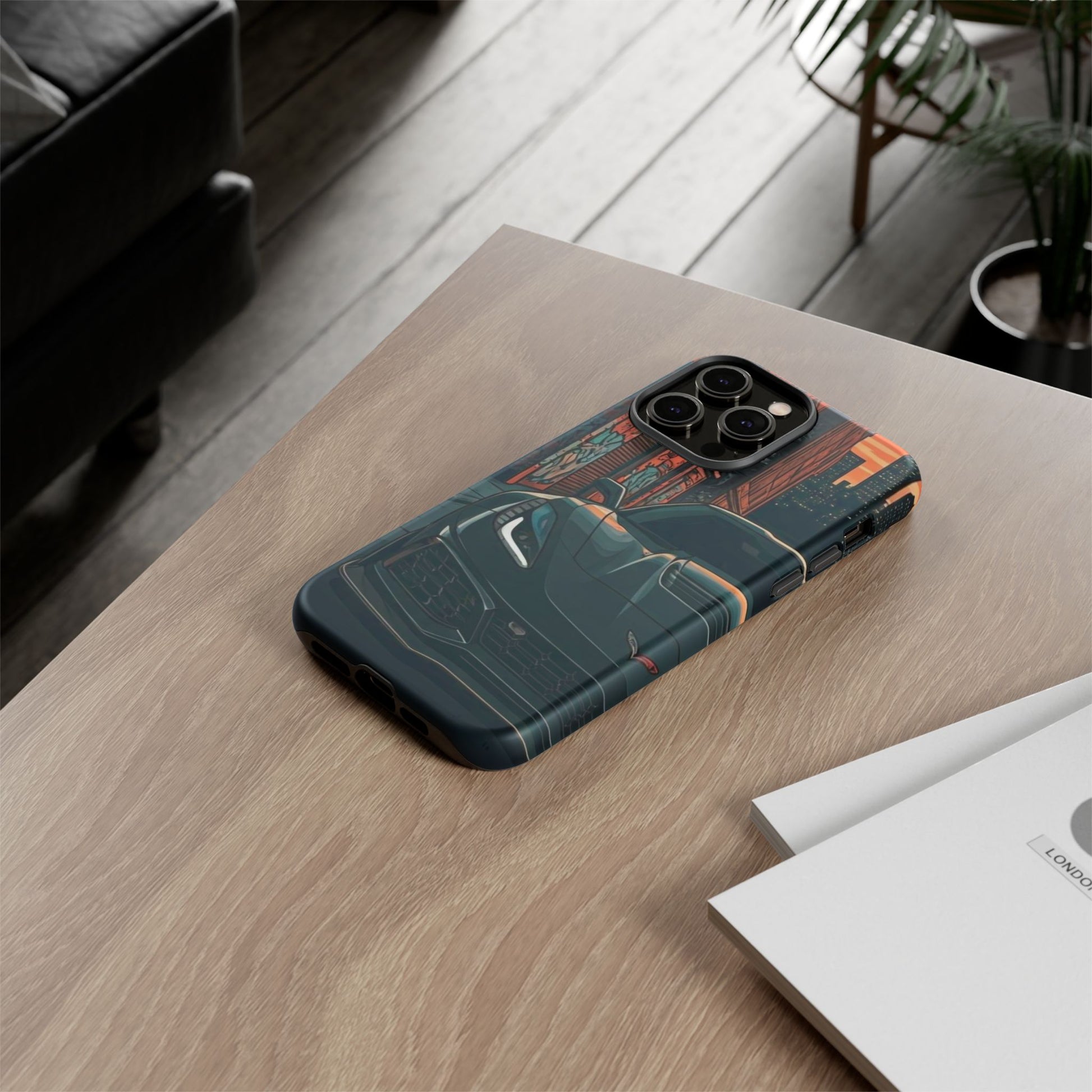 Chevy Corvette C7 Street Life-Dual Layer Ultra Tough Phone Case iPhone 14 Pro Max Matte Printify by The Night Shift Automotive Apparel