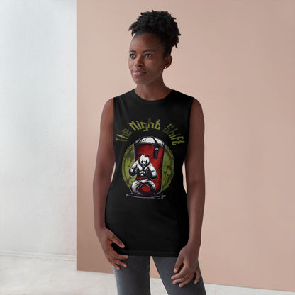 Karate Zombie Panda - Premium Unisex Barnard Tank Top Printify by The Night Shift Automotive Apparel