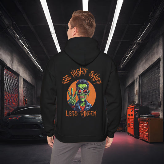 Lets Tandem Zombie-Ultra Soft, Premium Hoodie Black Printify by The Night Shift Automotive Apparel