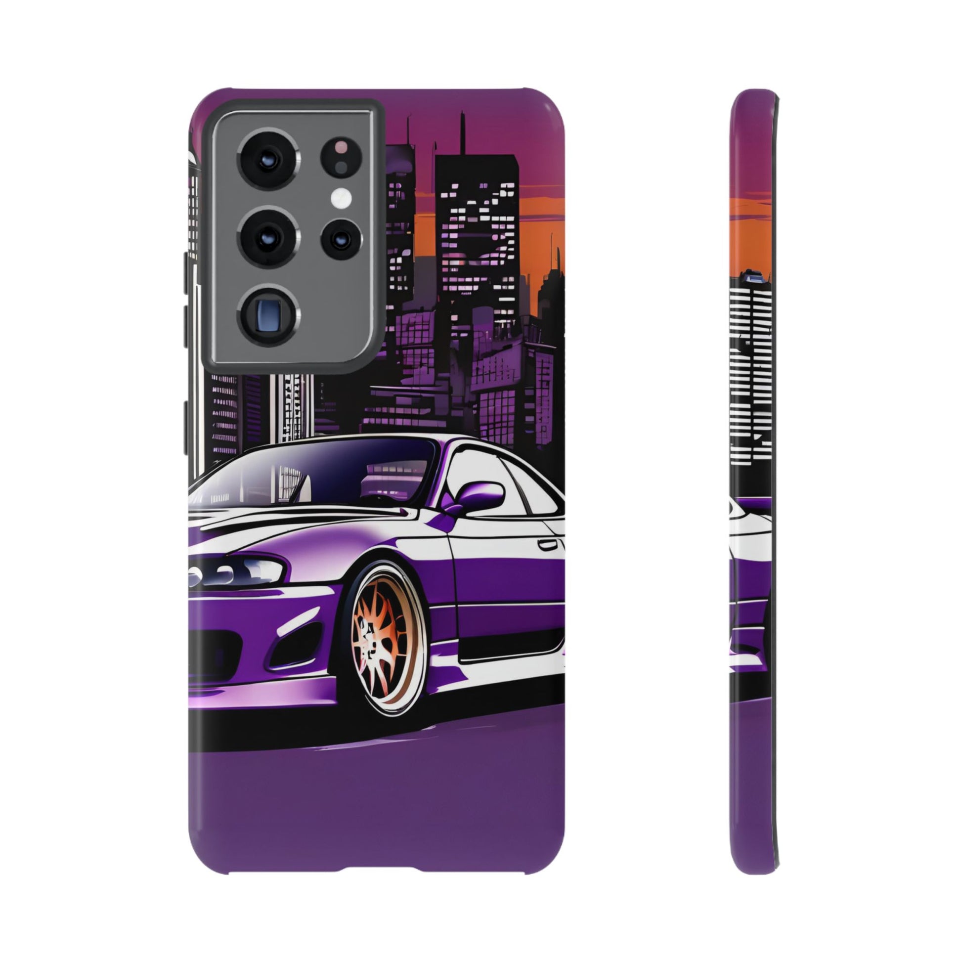 Nissan 240sx S15-Dual Layer Ultra Tough Phone Case Samsung Galaxy S21 Ultra Glossy Printify by The Night Shift Automotive Apparel