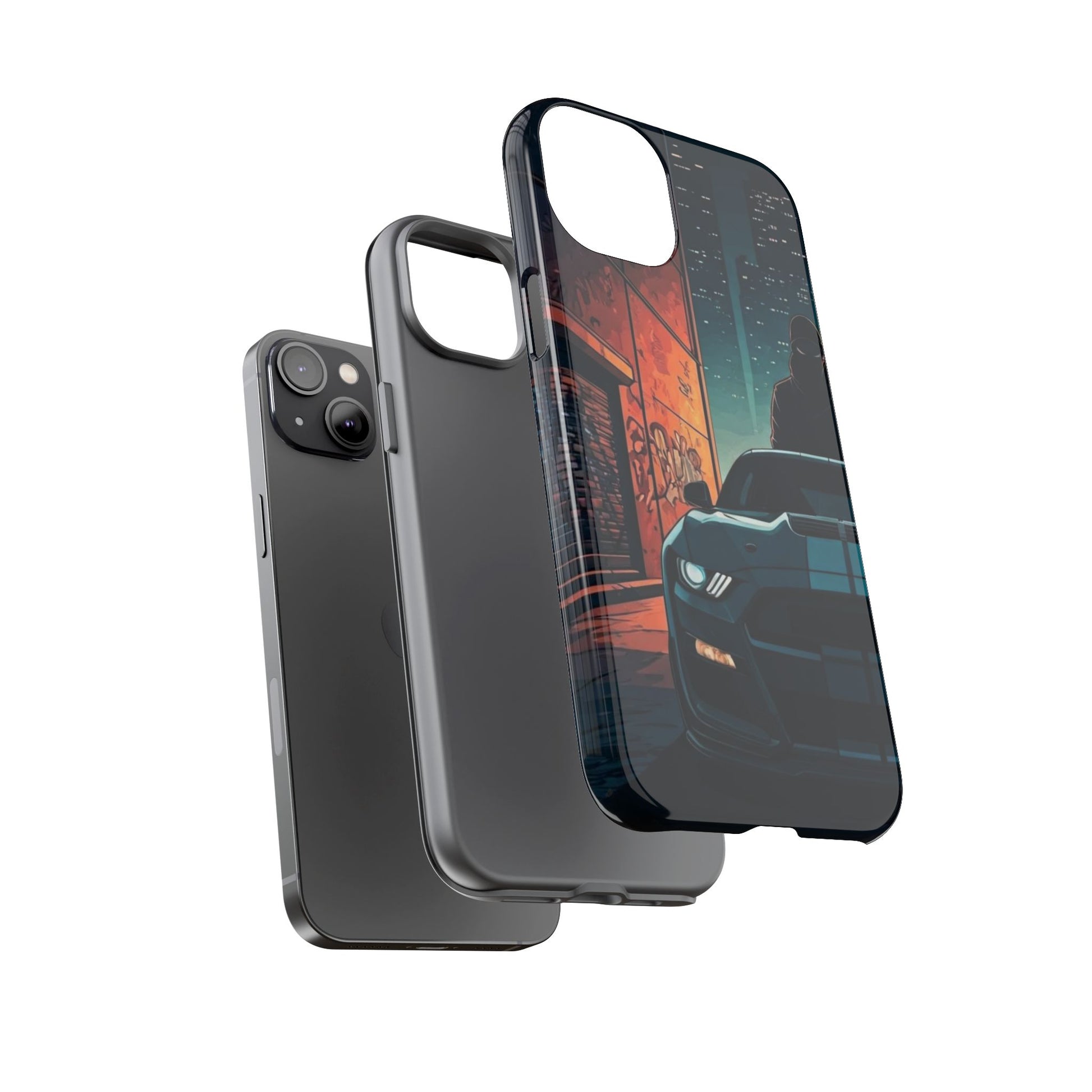 Ford Mustang Shelby GT350 Street Life-Dual Layer Ultra Tough Phone Case Printify by The Night Shift Automotive Apparel