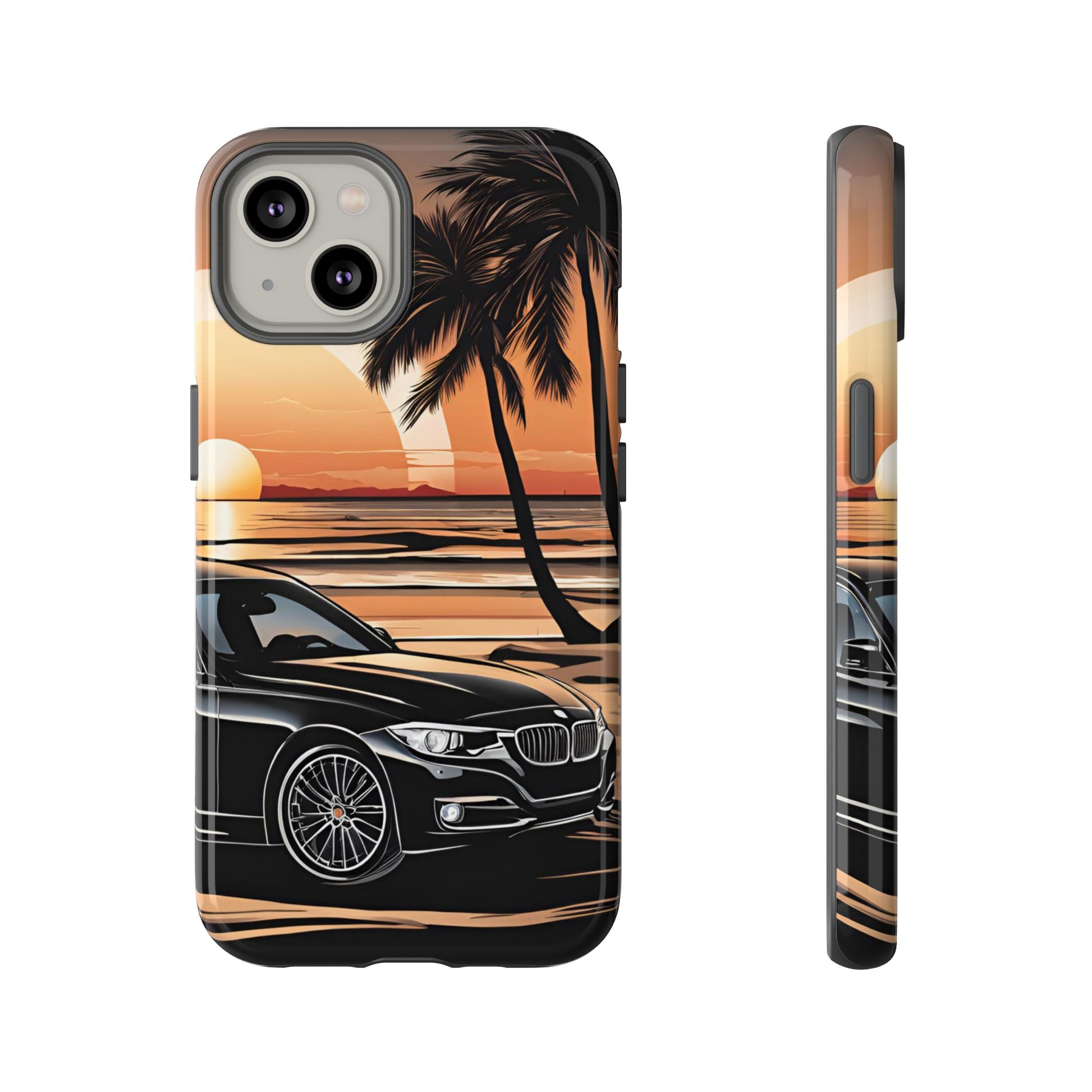 BMW Sunset On The Beach-Dual Layer Ultra Tough Phone Case Printify by The Night Shift Automotive Apparel