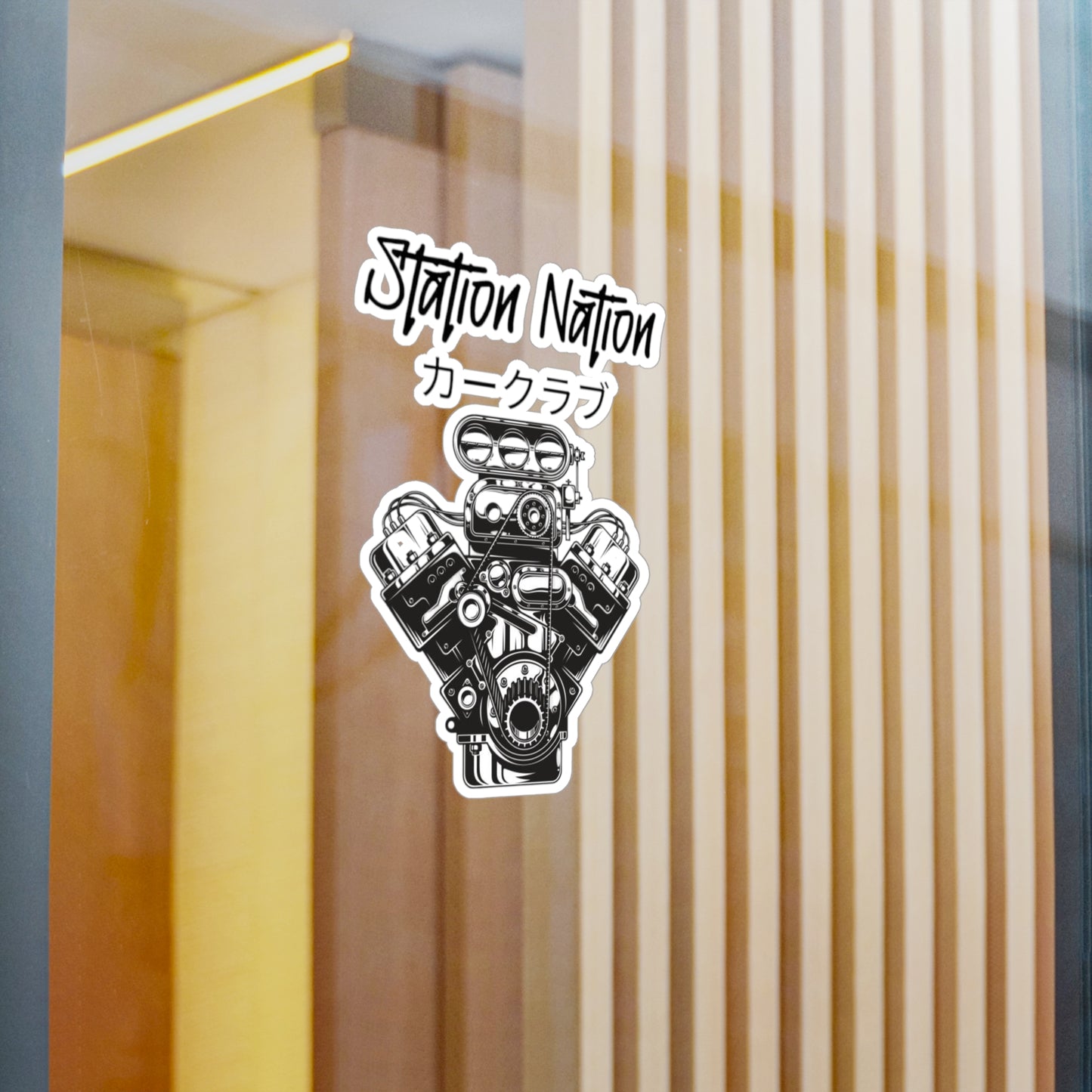 Kiss-Cut Vinyl Decals Printify by The Night Shift Automotive Apparel