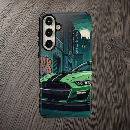 Ford Mustang Shelby GT500 Street Life-Dual Layer Ultra Tough Phone Case Samsung Galaxy S24 Plus Glossy Printify by The Night Shift Automotive Apparel