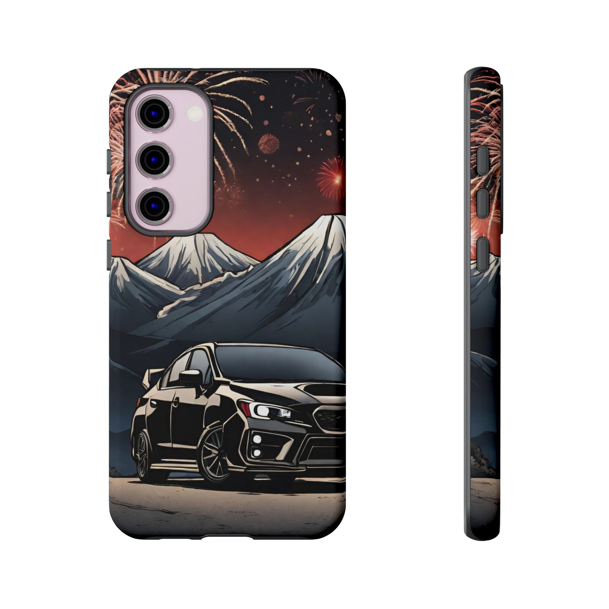 Subaru WRX/STI Fireworks-Dual Layer Ultra Tough Phone Case Printify by The Night Shift Automotive Apparel