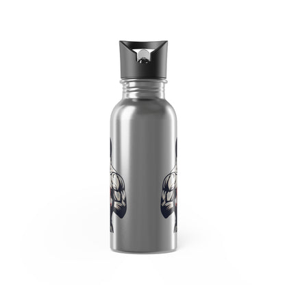 Stainless Steel Water Bottle With Straw, 20oz Printify by The Night Shift Automotive Apparel