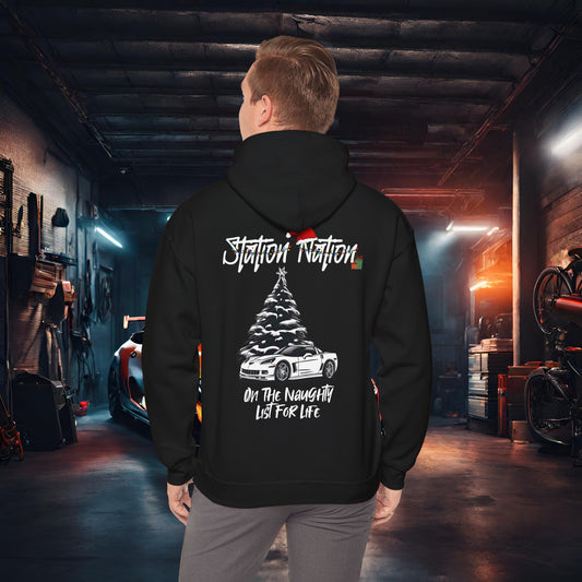 🎁 Christmas Limited Edition Station Nation-Ultra Soft, Premium Hoodie Black Printify by The Night Shift Automotive Apparel