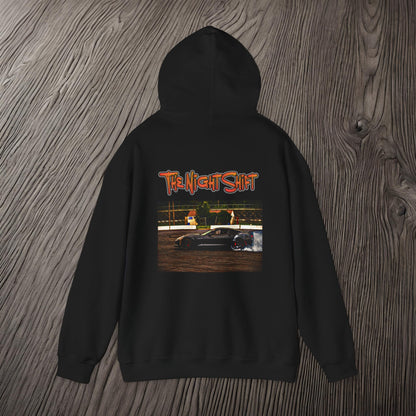 Chevy Corvette C7 Drifting At Lebanon Valley-Ultra Soft, Premium Hoodie Printify by The Night Shift Automotive Apparel
