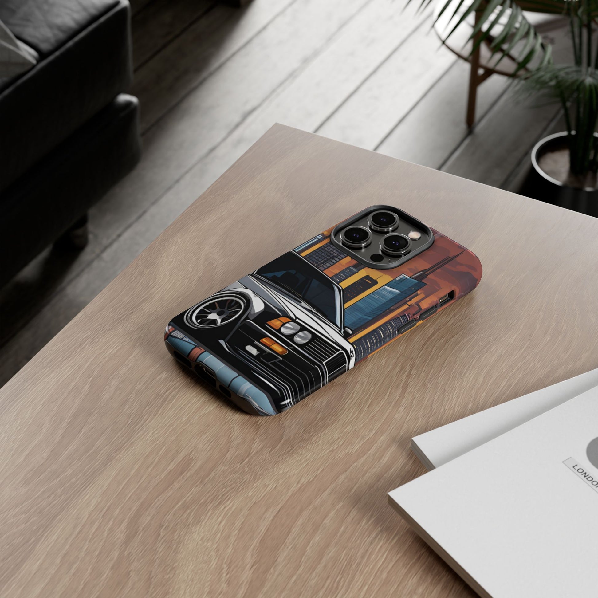 BMW E30 M3-Dual Layer Ultra Tough Phone Case iPhone 14 Pro Glossy Printify by The Night Shift Automotive Apparel