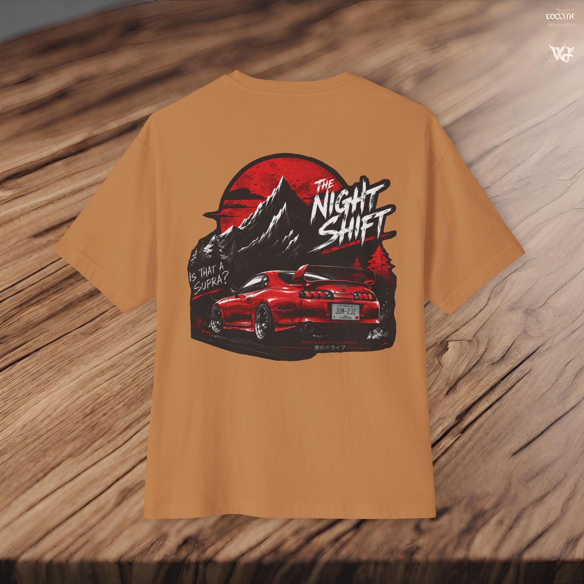 Toyota Supra MK-4 Owners Custom-Premium, Ultra Soft Unisex Oversized Boxy Tee Printify by The Night Shift Automotive Apparel