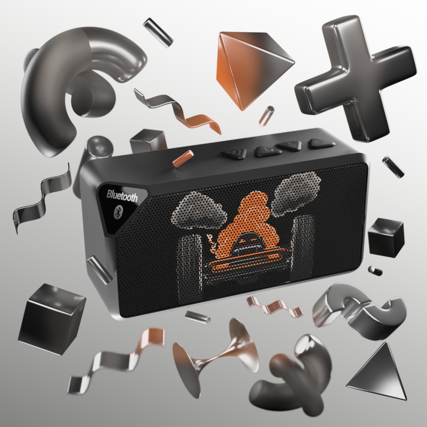 Big Wheels-Jabba Bluetooth Speaker Printify by The Night Shift Automotive Apparel