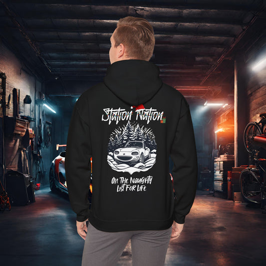 🎁 Christmas Limited Edition Station Nation-Ultra Soft, Premium Hoodie Black Printify by The Night Shift Automotive Apparel