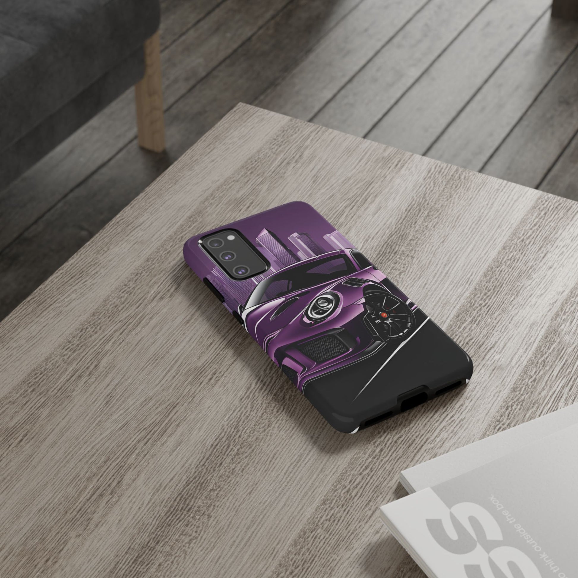 Porsche 911 GT3 RS-Dual Layer Ultra Tough Phone Case Samsung Galaxy S20 FE Glossy Printify by The Night Shift Automotive Apparel