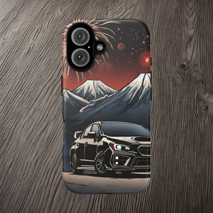 Subaru WRX/STI Fireworks-Dual Layer Ultra Tough Phone Case Printify by The Night Shift Automotive Apparel