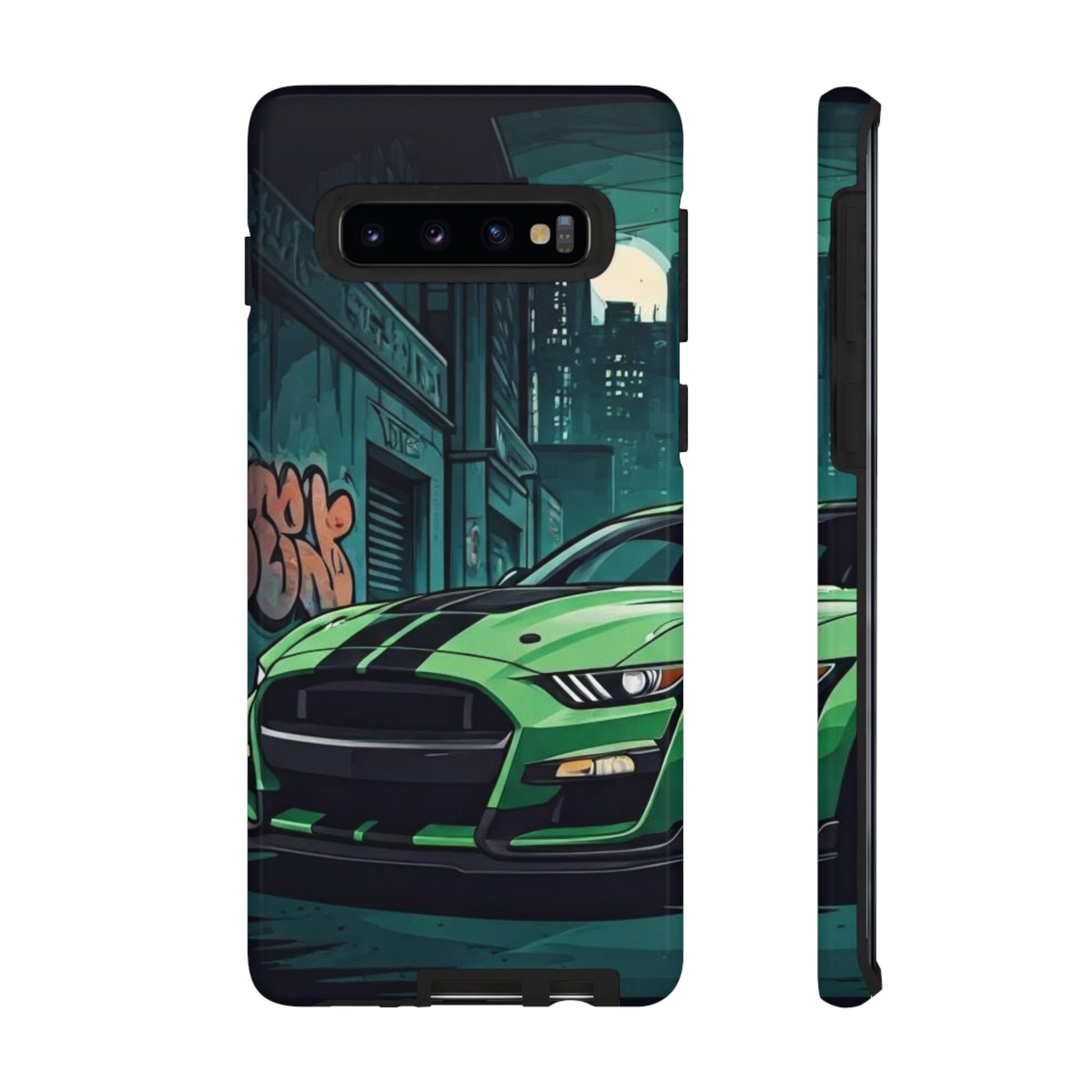 Ford Mustang Shelby GT500 Street Life-Dual Layer Ultra Tough Phone Case Samsung Galaxy S10 Glossy Printify by The Night Shift Automotive Apparel