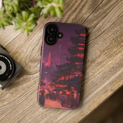 Traditional Japanese Village Countryside-Dual Layer Ultra Tough Phone Case iPhone 16 Plus Matte Printify by The Night Shift Automotive Apparel