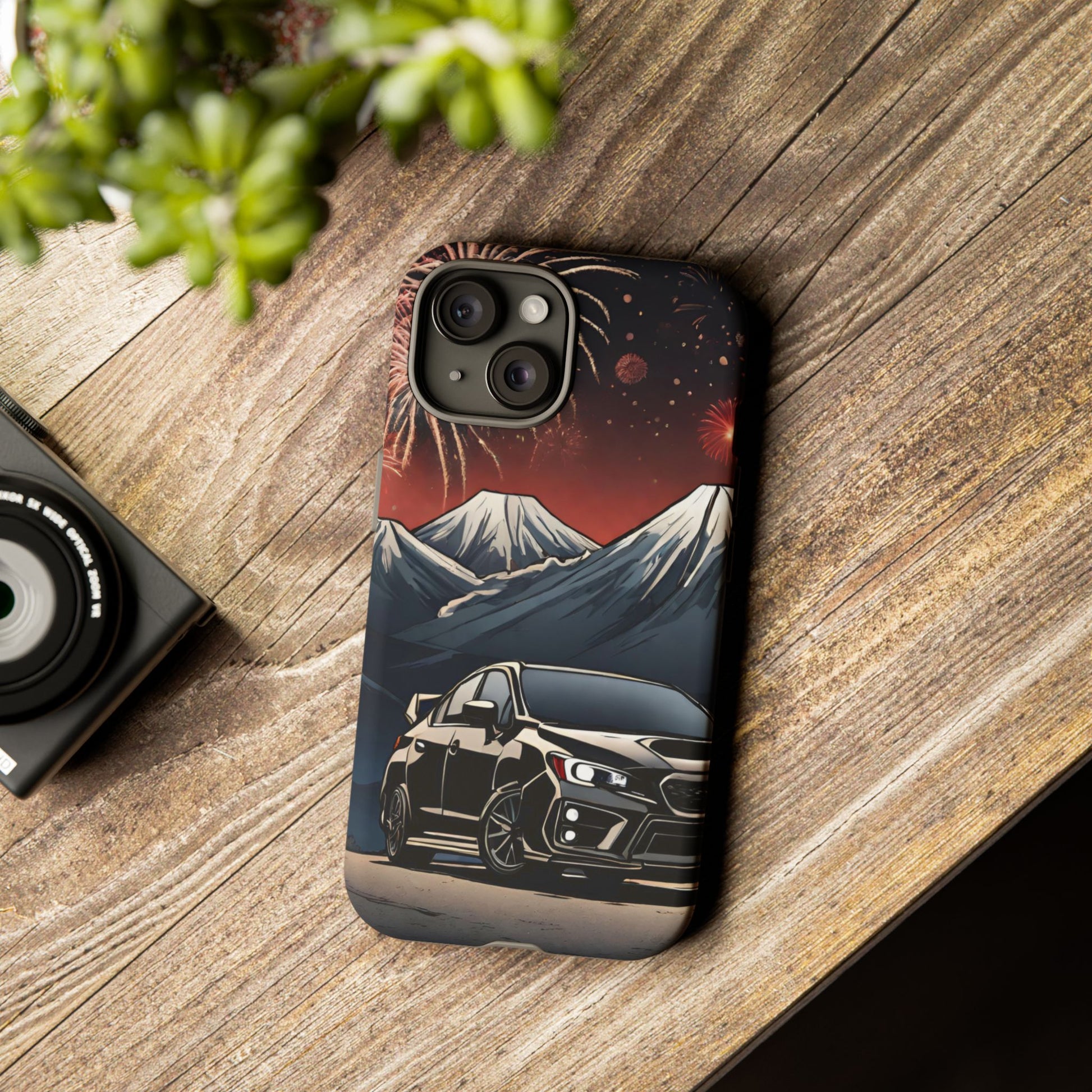 Subaru WRX/STI Fireworks-Dual Layer Ultra Tough Phone Case iPhone 15 Matte Printify by The Night Shift Automotive Apparel