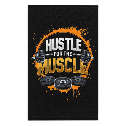 Hustle For The Muscle-Gym Towel( 11x18) Printify by The Night Shift Automotive Apparel
