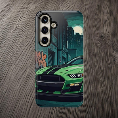 Ford Mustang Shelby GT500 Street Life-Dual Layer Ultra Tough Phone Case Samsung Galaxy S24 Glossy Printify by The Night Shift Automotive Apparel