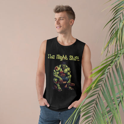 Zombie Body Builder - Premium Unisex Barnard Tank Top Printify by The Night Shift Automotive Apparel