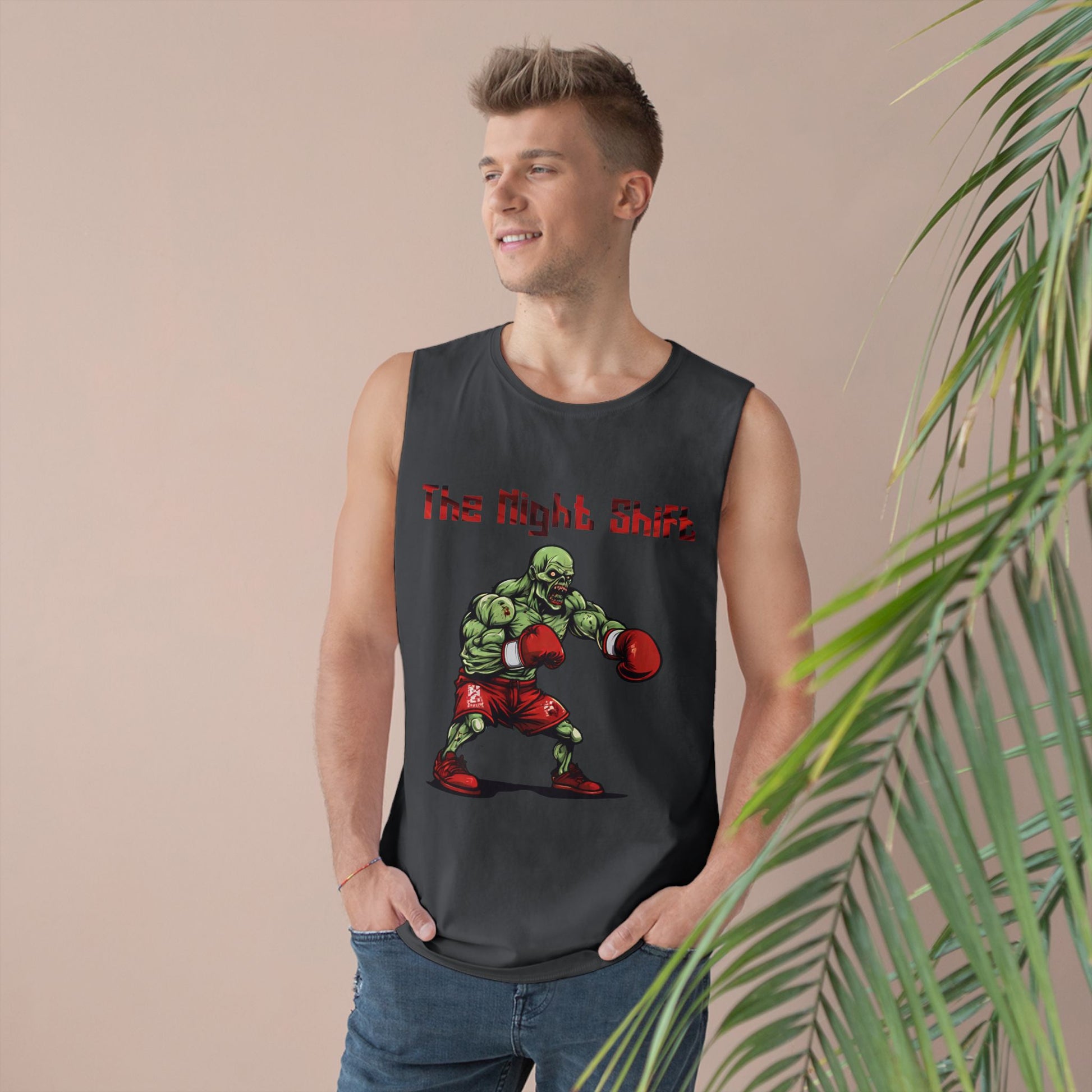 Zombie Heavy Weight Boxing Champion - Premium Unisex Barnard Tank Top Printify by The Night Shift Automotive Apparel
