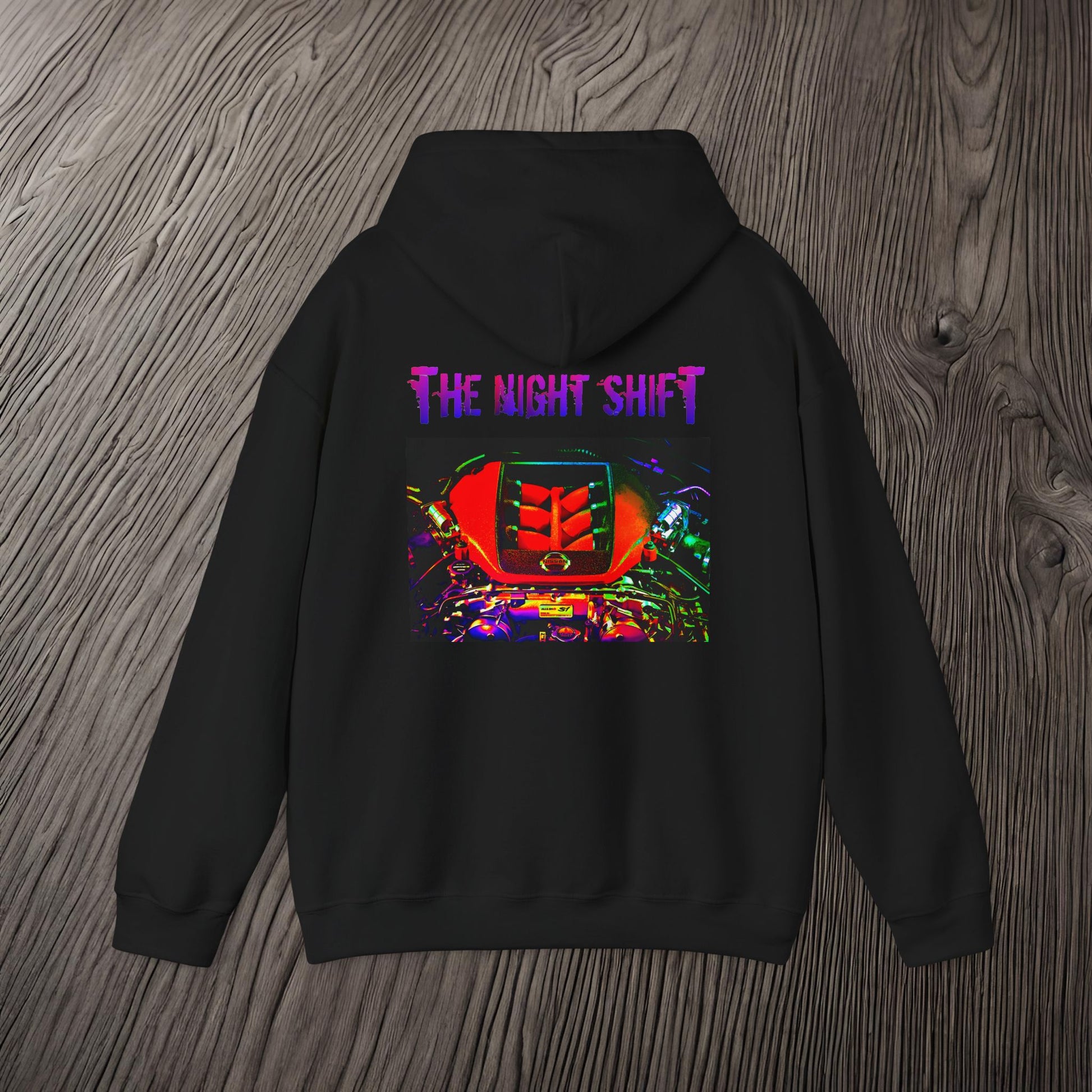 VR38DETT Synthwave-Premium, Ultra Soft Unisex Hoodie Printify by The Night Shift Automotive Apparel