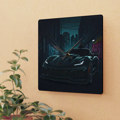 Chevy Corvette C7 Street Life-Acrylic Wall Clock